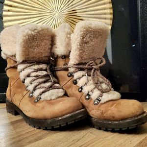 Lace up UGG boot